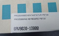 Siemens Process Control Keyboard PBT20 | 6AV9 020-1DB00 | E:02 | 6AV9020-1DB00
