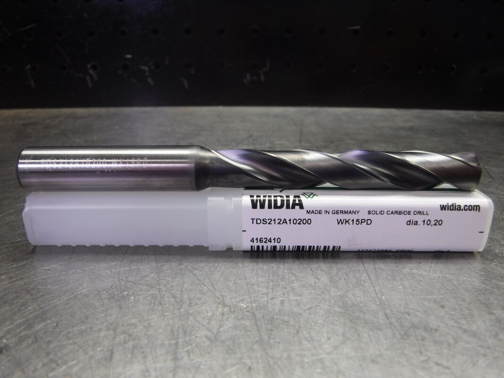 Widia 10.20mm Solid Carbide Drill 12mm Shank TDS212A10200 WK15PD (LOC2743B)
