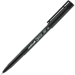 2x Uni-Ball Onyx Rollerball Pen 72 Pack Black Ink Matte Black Barrel Bulk New