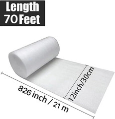 12X 70 Foam Wrap Rolls for Moving Packing Foam Roll Packing Materials Shipping