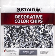 Rust-Oleum Glacier Gray Decorative Color Chips 1 lb.
