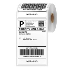 4″x6″ Roll Direct Thermal Shipping Labels for Zebra&Rollo Printers 1/2/4/12Rolls