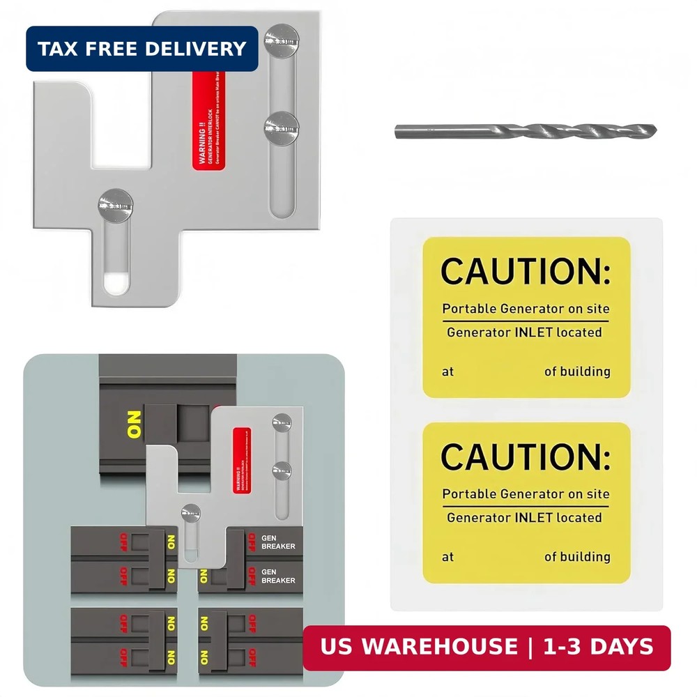 Generator Interlock Kit Compatible with Eaton Cutler Hammer BR Series 150 and 20