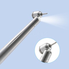 Dental 45 Degree LED High Speed Handpiece Self-Power Oral Surgery Turbine