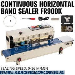 Continuous Horizontal Band Sealer FR900 Bag Sealing Machine with Teflon Belts