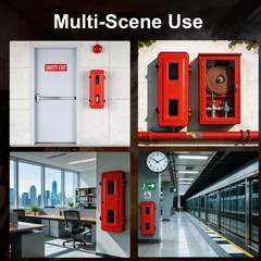 20 lb Fire Extinguisher Cabinet Indoor Outdoor Weatherproof Heavy Duty Holder