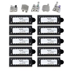 Dental Orthodontic Metal Brackets MIM Mini Braces Roth MBT 022 018 345 Hooks 5-5