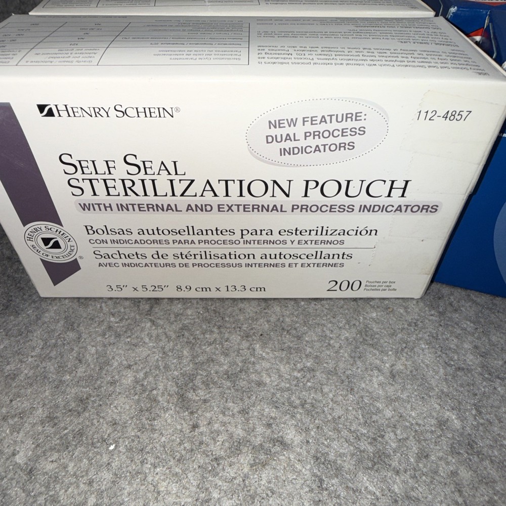 1200 Self-Sealing Sterilization Pouch, 3.5″ x 5.25” Paper Film (6 Boxes)
