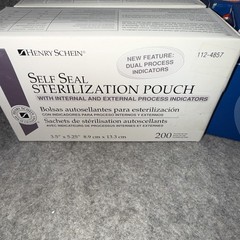 1200 Self-Sealing Sterilization Pouch, 3.5″ x 5.25” Paper Film (6 Boxes)