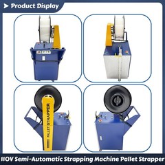 110V Semi-Automatic Strapping Bundling Machine Pallet Strapper PP Straps
