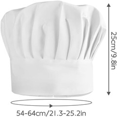 Halloween Chef Hat, Adult Chef Hats Adjustable Cooking Baker Cap Unisex Kitchen