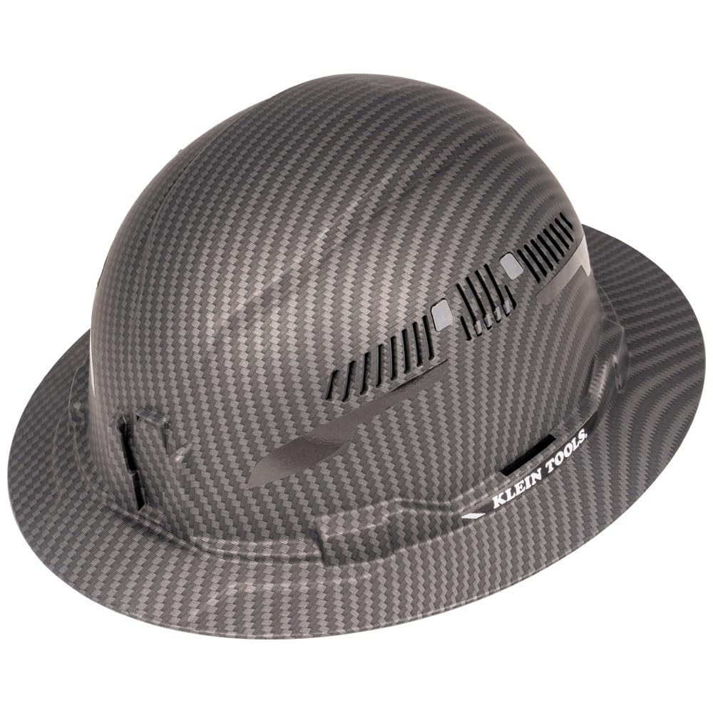 Klein Tools 60626 Vented Full Brim KARBN Hard Hat Type 1 Class C 4-Point