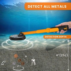 Underwater Metal Detector IP68 Waterproof 1600mAh Rechargeable Fully Submersible