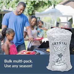 20 LB LBS Ice Bag Bags w/ Drawstring COMMERCIAL Quality Choose Your Quantity