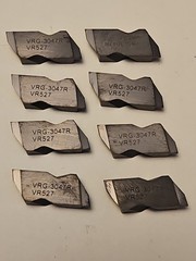VR/Wesson VRG3047R VR527 GRADE 8 NEW R/H GROOVING INSERTS Carbide LOT1173