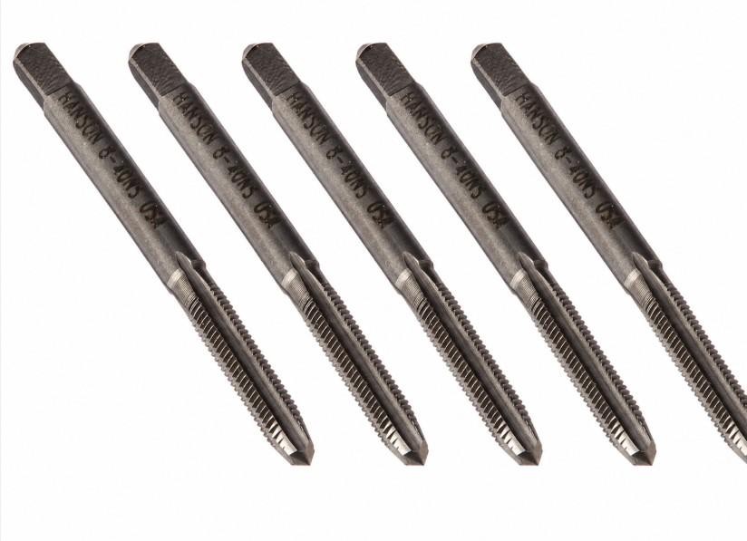 Irwin 1126ZR Straight Flute Tap Right Hand Cutting #8-40 Thread 4 Flutes (5 Pk)
