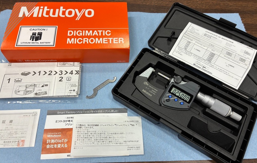 “UNICORN MIC”! Mitutoyo ABSOLUTE 0-1″ Micrometer 290-340-30 (MDC-1″PX) LBNIB!!