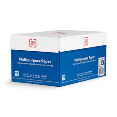 TRU RED 8.5″ x 11″ Multipurpose Paper, 20 lbs., 96 Brightness, 5000 Sheets