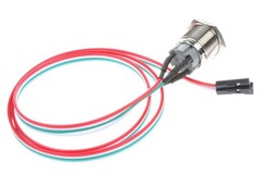16mm Metal Chassis Push Button Power Switch with 22″ Extension Cable for PC Case