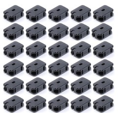 (case of 30) Eaton 2609BK-BU 2-Wire 2-Pole Non Grounding In-Line Outlet 125