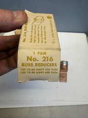 BUSSMANN 216 FUSE REDUCERS (LOT OF 2 PAIRS) 100-60A 250V/100A-30A 600V NEW