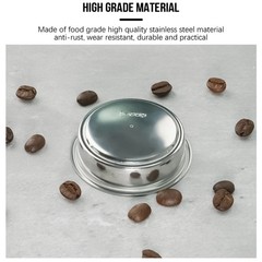 51mm Double Layer Pressurized Coffee Filter Basket,Reusable Coffee Filter Cup