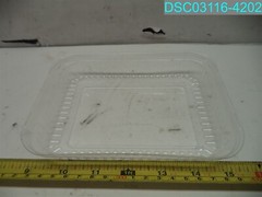 QTY=1750: Polar Pak Clear Universal Dome Lid for Snack Tray (21939)
