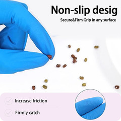 Disposable Nitrile Exam Gloves 100 Pack Medical Powder Latex Free Food Cleaning