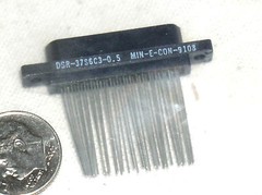 1 MIN-E-CON DSR-37S6C3-0.5 F FEMALE PIN SOCKET PCB PWB CONNECTOR RECEPTACLE PLUG