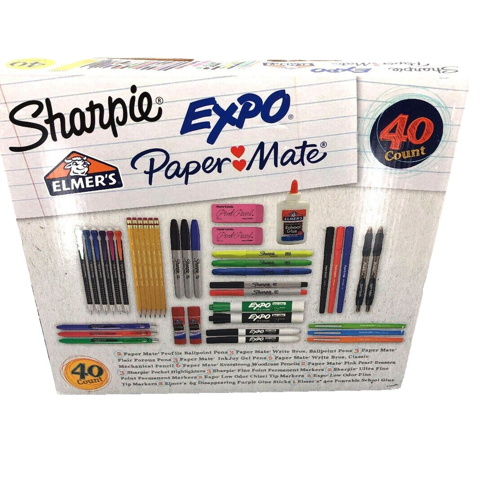 Sharpie Expo Papermate Writing Set 40 Piece New