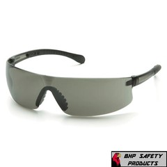 PYRAMEX PROVOQ FRAMELESS SAFETY GLASSES SOFT NOSEPIECE & RUBBER TEMPLES 12 PAIRS