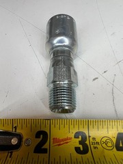 11343-8-8 Parker 1/2″ Male NPTF Pipe Swivel x 1/2″ Hose Crimp Fitting Straight
