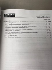 OEM KAESER SK-26 Screw Compressor Shop Service Manual