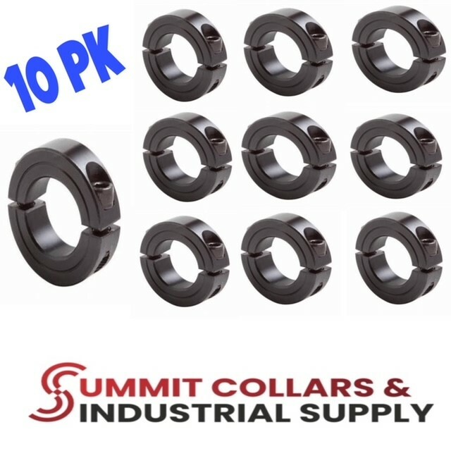 1-1/4″ Bore DOUBLE SPLIT(10 PCS) CLAMPING SHAFT COLLAR BLACK OXIDE free ship