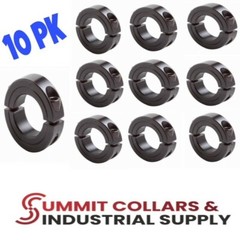 1-1/4″ Bore DOUBLE SPLIT(10 PCS) CLAMPING SHAFT COLLAR BLACK OXIDE free ship