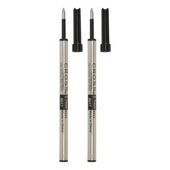 Cross Black Rollerball Ink Cartridge Refill 2 Count Medium Point For Selectip…