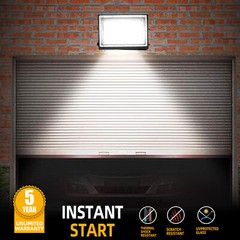 6PACK 125W LED Street Wall Pack Light Dusk to Dawn Sensor Outdoor Garden IP65