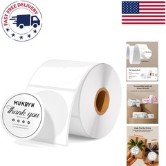 Self-Adhesive 2-Inch Thermal Labels, 750 Roll – Clear Print & Wide Compatibility