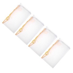 4 Pcs Red Wine Filter Bag Drawstring Brewing Adjustable Nut Milk Strainer