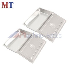 2-Pack Full Size Hotel Steam Table Pan with Lid 4 Inch Deep Stainless