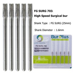 Wave Dental Surgical Bur Long 557L 702L 701 558 556 Carbide Burr 25mm High Speed