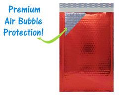 4×8 Metallic Bubble Mailers Padded Shipping Envelopes, Mirrored Hologram Choose!