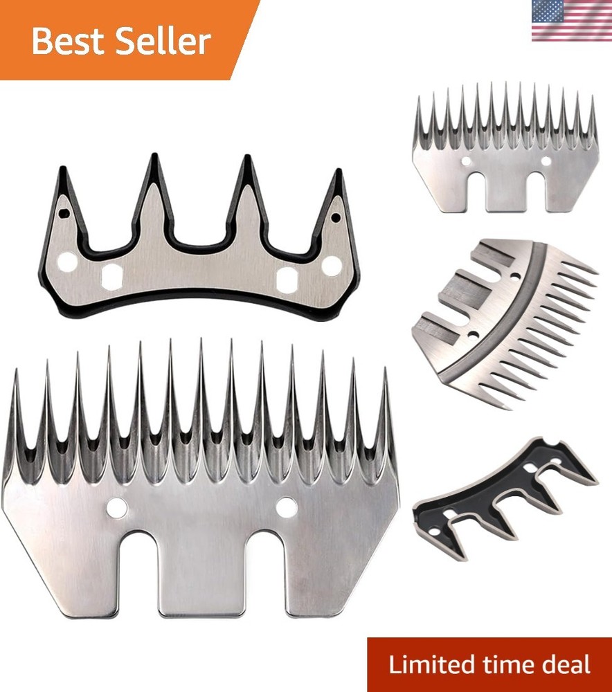 Sheep Shears Blades Straight 13 Tooth Electric Wool Comb Cutter Goats Clipper S