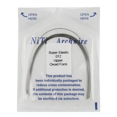 100pc Orthodontic Arch Wire Niti Stainless Steel Round Rectangular Ovoid Natural