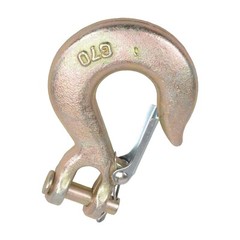 (2) 3/8″ Grade 70 Steel Heavy Duty Forged Clevis Slip Hook With Safety Latch