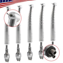 1-5* Dental High Speed Standard Head Turbine Handpiece w/ 4Hole Quick Coupler Dr