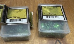 2 boxes of 100 pcs (200 pcs) Metallics Ground Clips CG20 Steel Zinc & Green