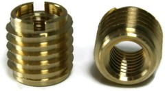 Metric Thread Insert for Wood EZ-LOK Brass #400 Series Threaded Wood Inserts