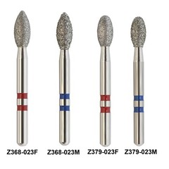 Zirconia Cutter Dental Diamond Burs FG Friction Grip Egg Football for High Speed