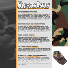 KYDEX Sheet Infused Print 12X12 Inch Woodland Camo Holster Making Hobby USA